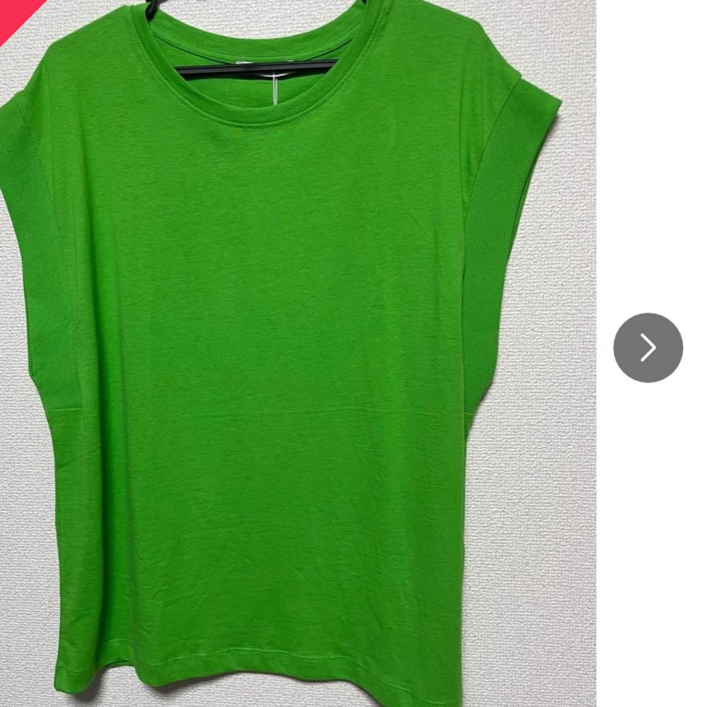 Zara structured sleeve cut top